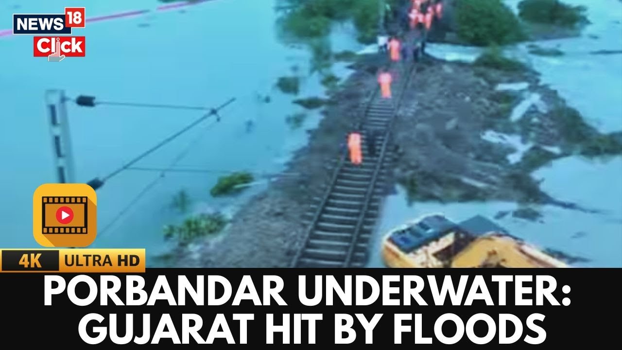 Porbandar Floods: Gujarat Rains Wreak Havoc | Somnath Highway Underwater | Red Alert | 2025-N18V