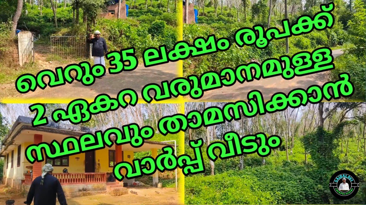 വെറും 35 ലക്ഷം രൂപക്ക് 2 ഏകറ വരുമാനമുള്ള സ്ഥലവും താമസിക്കാൻ വാർപ്പ് വീടും/House and plot for sale #3