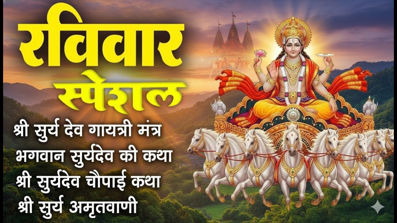 रविवार भक्ति: सूर्यदेव अमृतवाणी सुनने से दूर होंगे सभी कष्ट | Nonstop Suryadev Bhajan 2026