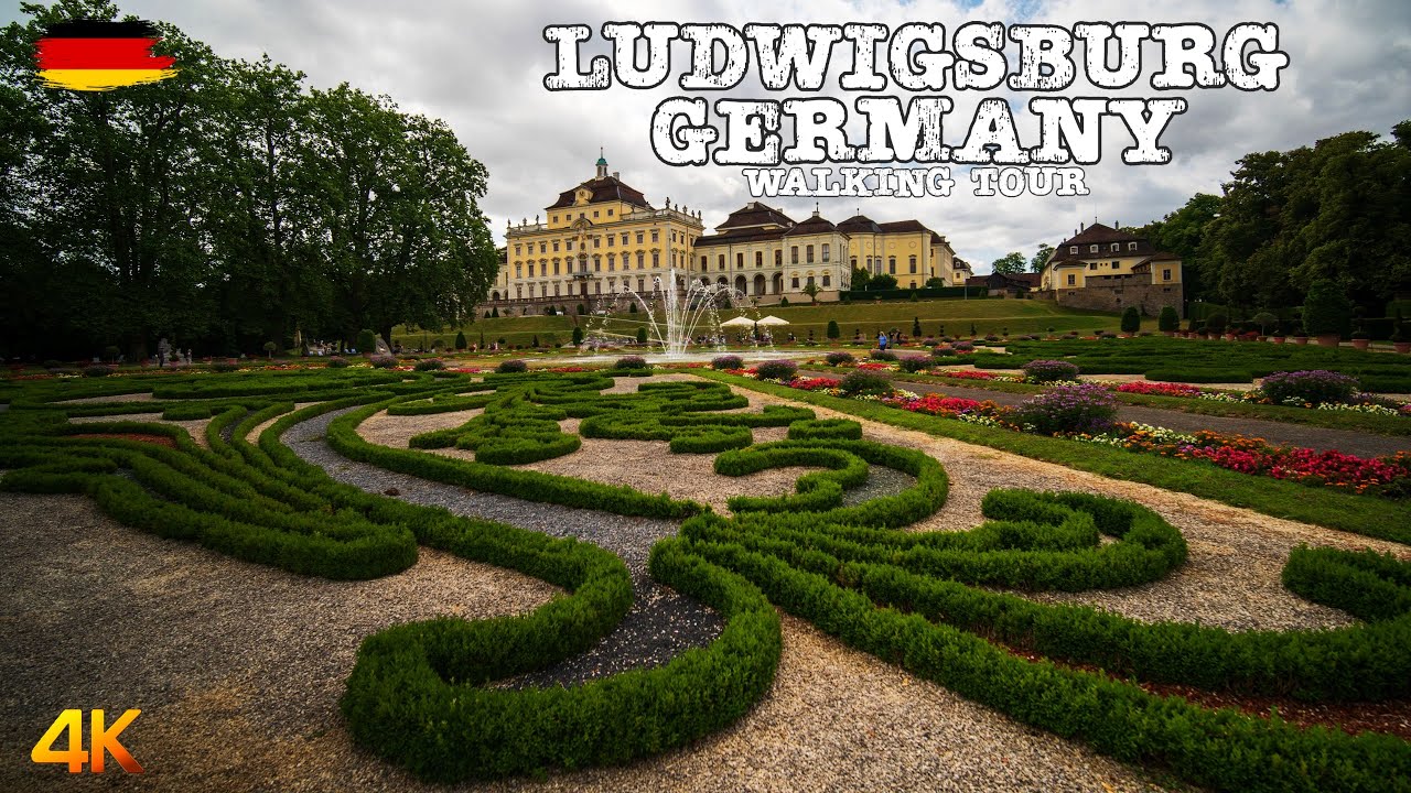 Ludwigsburg, Germany - Walking Tour 4k - 2023 - Ludwigsburg residence