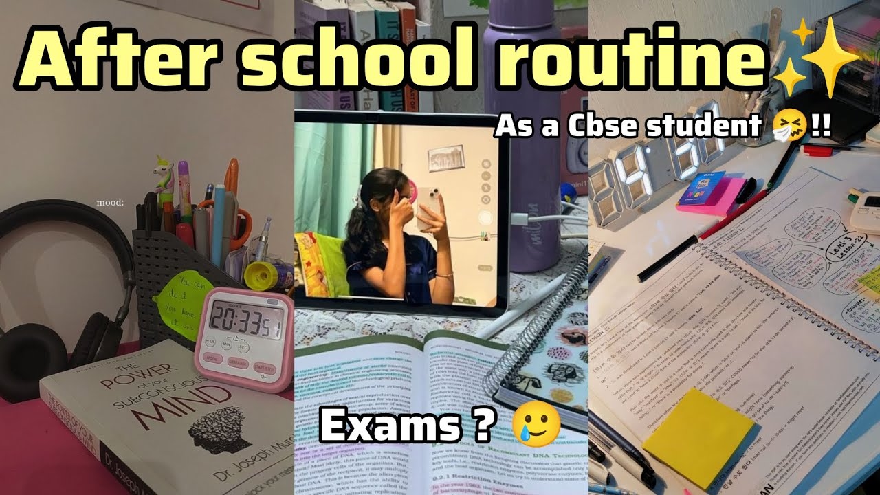 After School Routine 🤌🏻✨| as a Cbse student🥲🙌🏻| What i studied being sick🤧| 