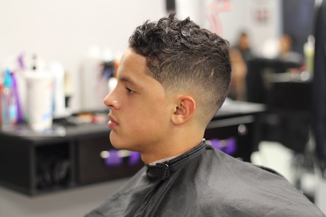 Bald/skin low fade with long curly hair step by step how to
