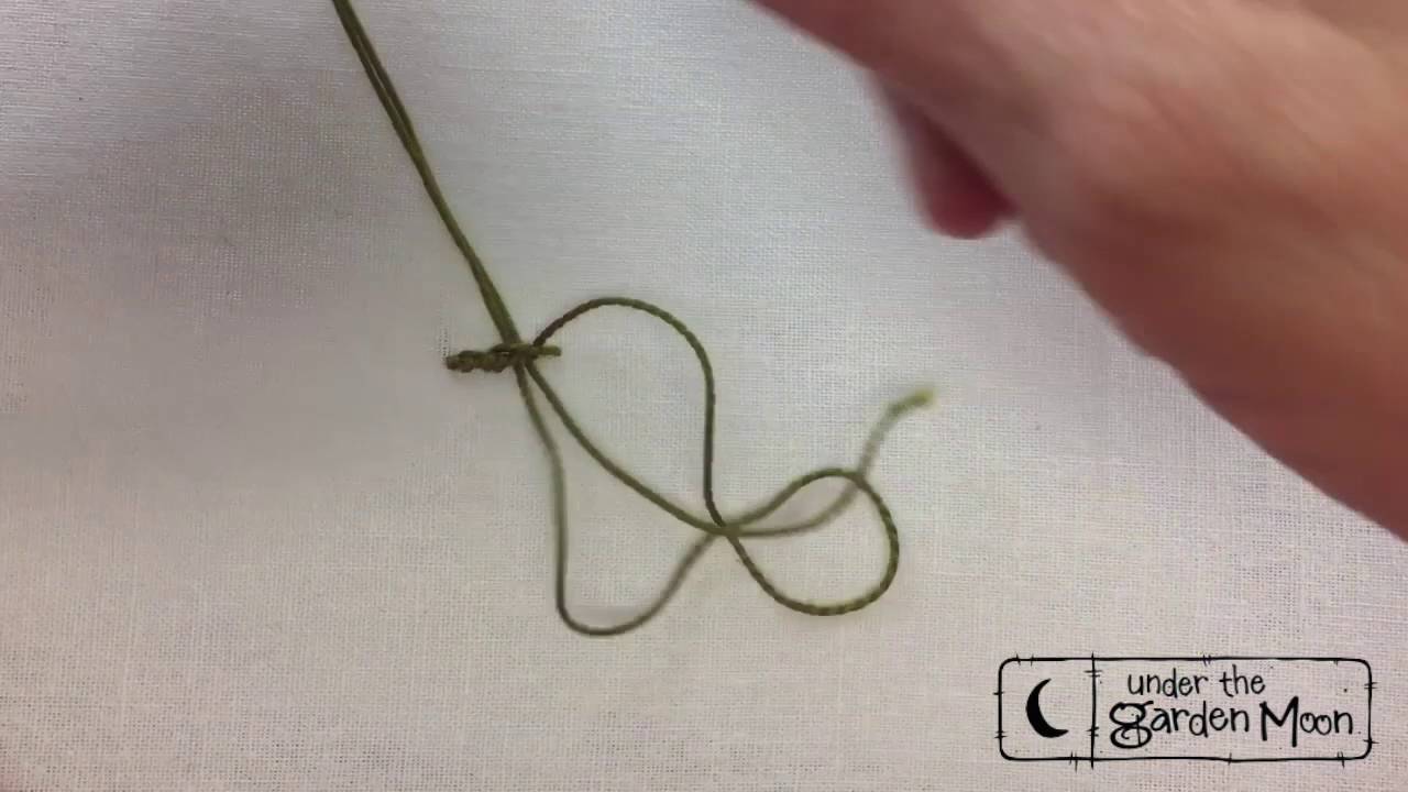 Portuguese Knotted Stem Stitch Tutorial by Amy McClellan