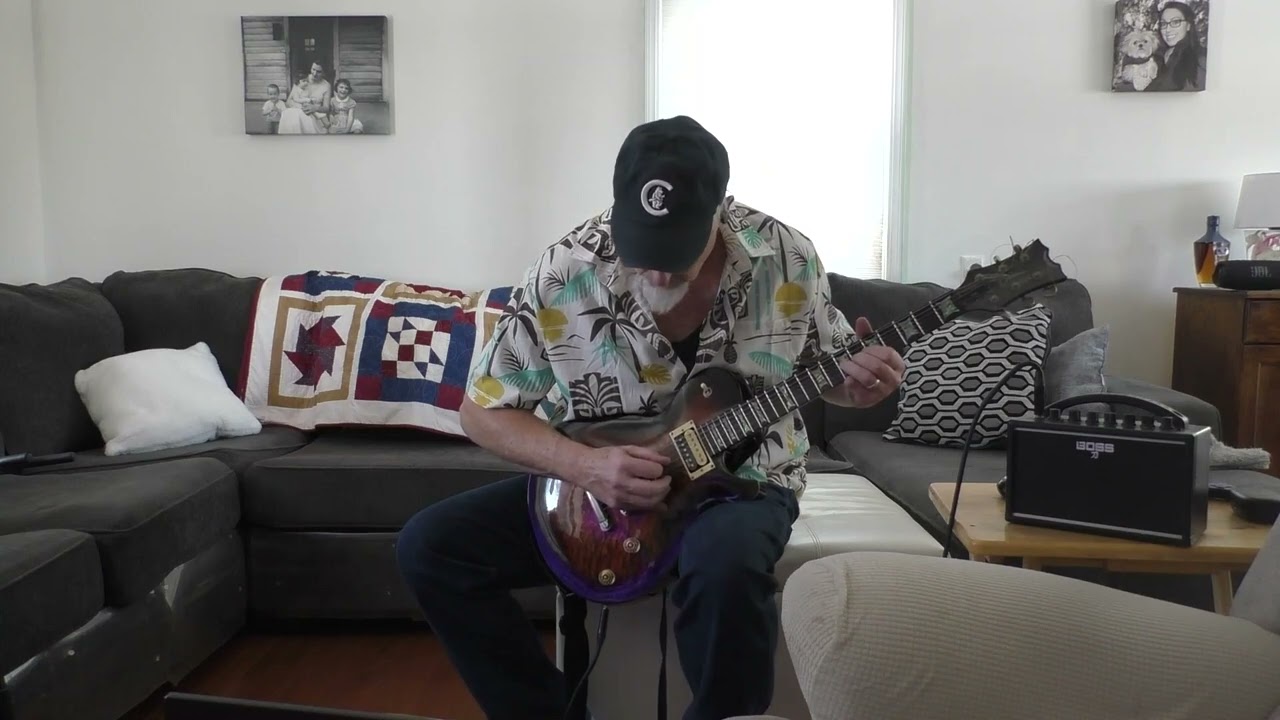 Sad Winter Night; Am dirty mellow electric guitar Jam