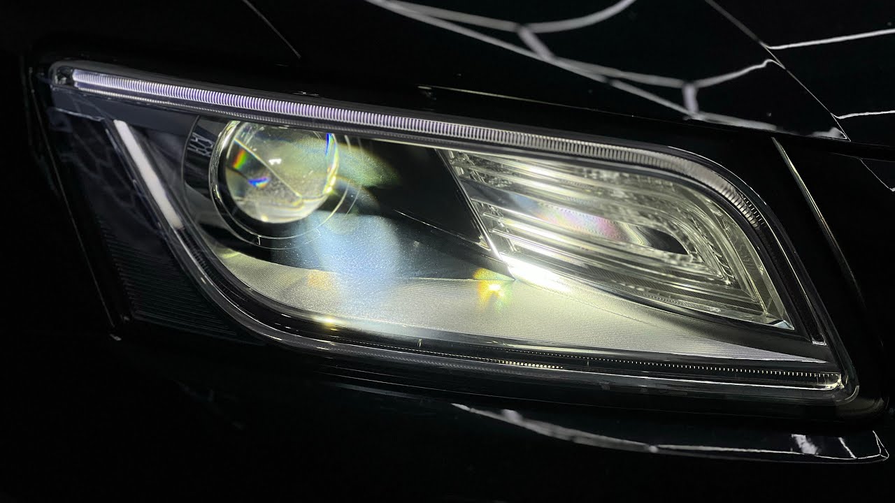 Замена заводских линз в фарах Audi Q5 