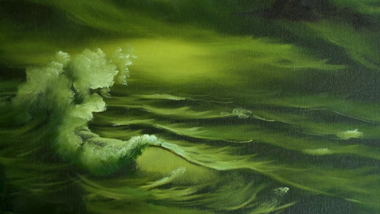 Зелёное море — урок живописи