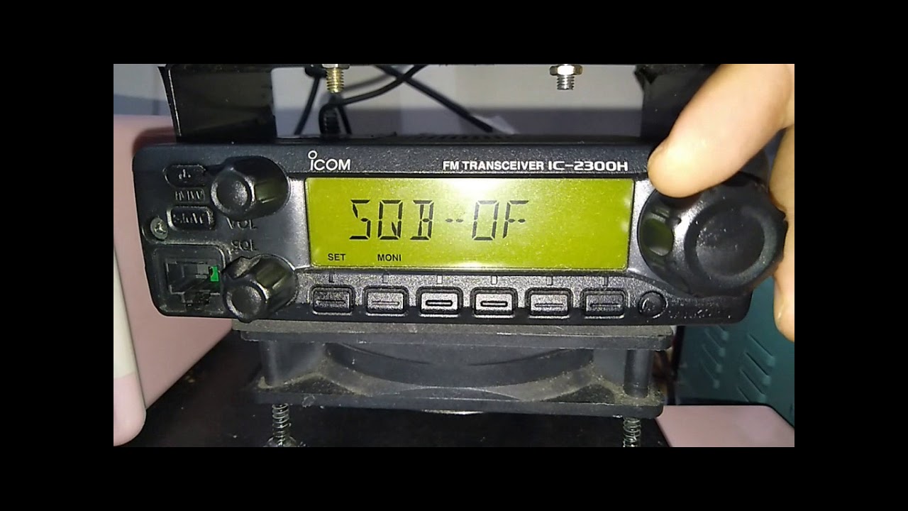CARA TUTUP RF GAIN DAN INITIAL SET MODE ICOM IC 2300 H