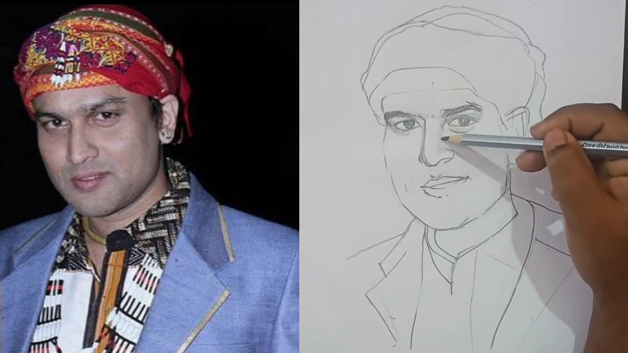 Drawing Zubeen Garg ❤️😞  ||  tribute to Zubeen 💗 || Zubeen Garg Drawing Tutorial 