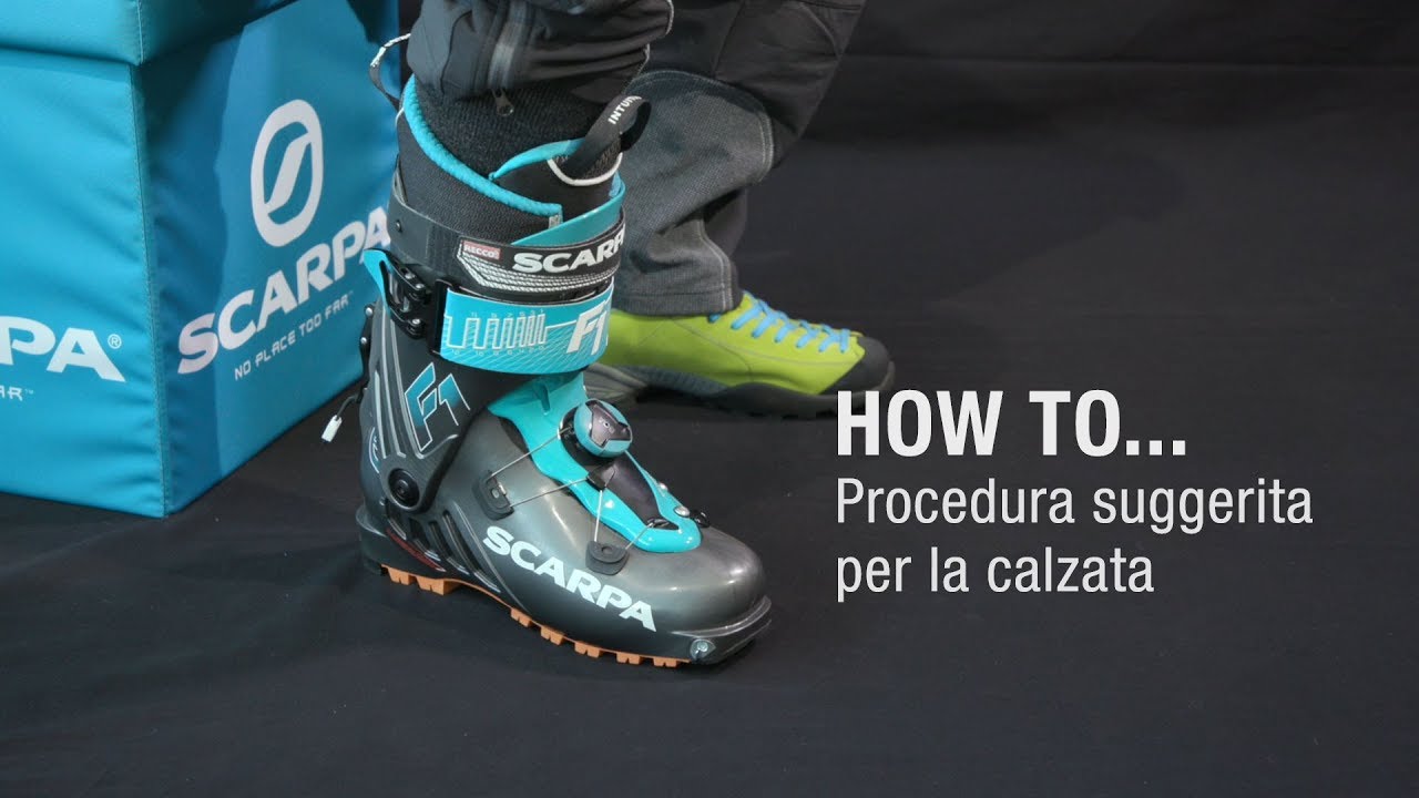 HOW TO &hellip; Procedura suggerita per la calzata - Scarpa F1