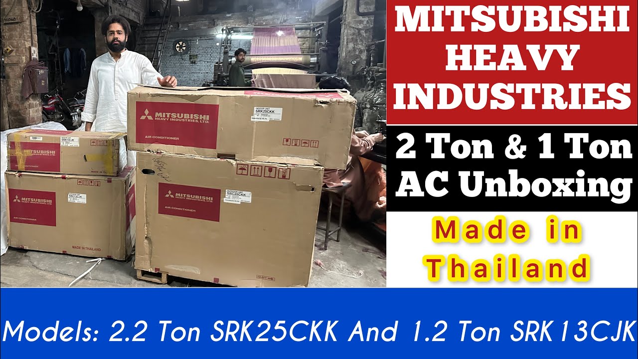 Mitsubishi Heavy Industries split AC 1 Ton and 2 Ton Unboxing in Pakistan | By Rehan Arshad
