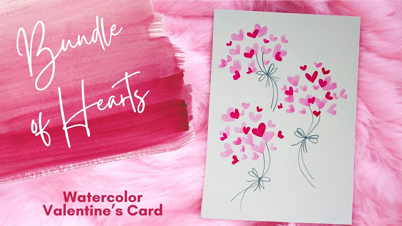 How to Paint a Bundle of Hearts | Perfect for Beginners