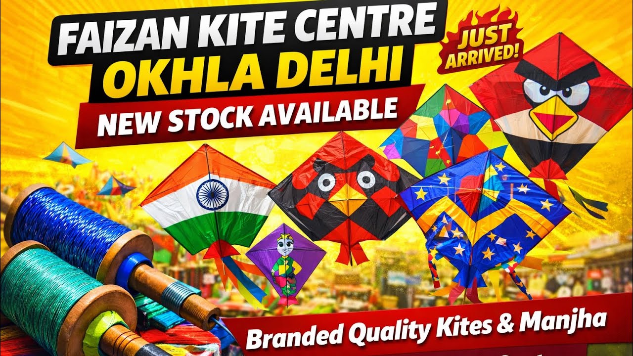 Faizan Kite Centre Delhi | Latest Kite Collection & Best Tournament Quailty Manjha | Best Kite Shop