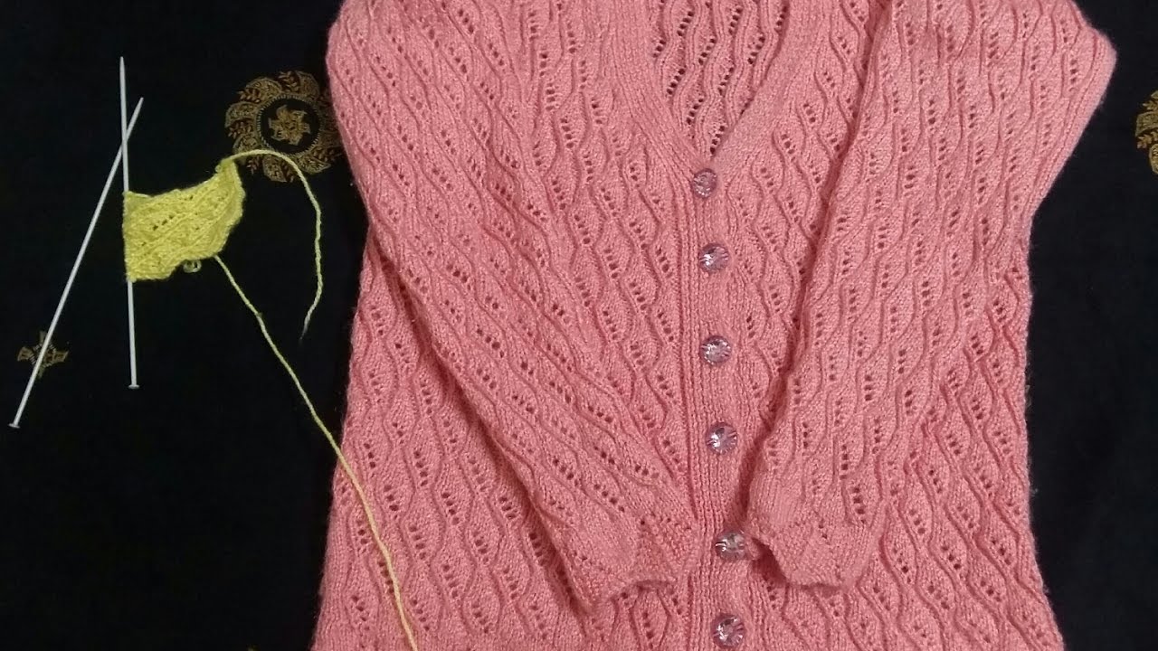 Tricky cardigan design in easy way in hindi ( कठिन कार्डिगन डिजाईन आसानी से)
