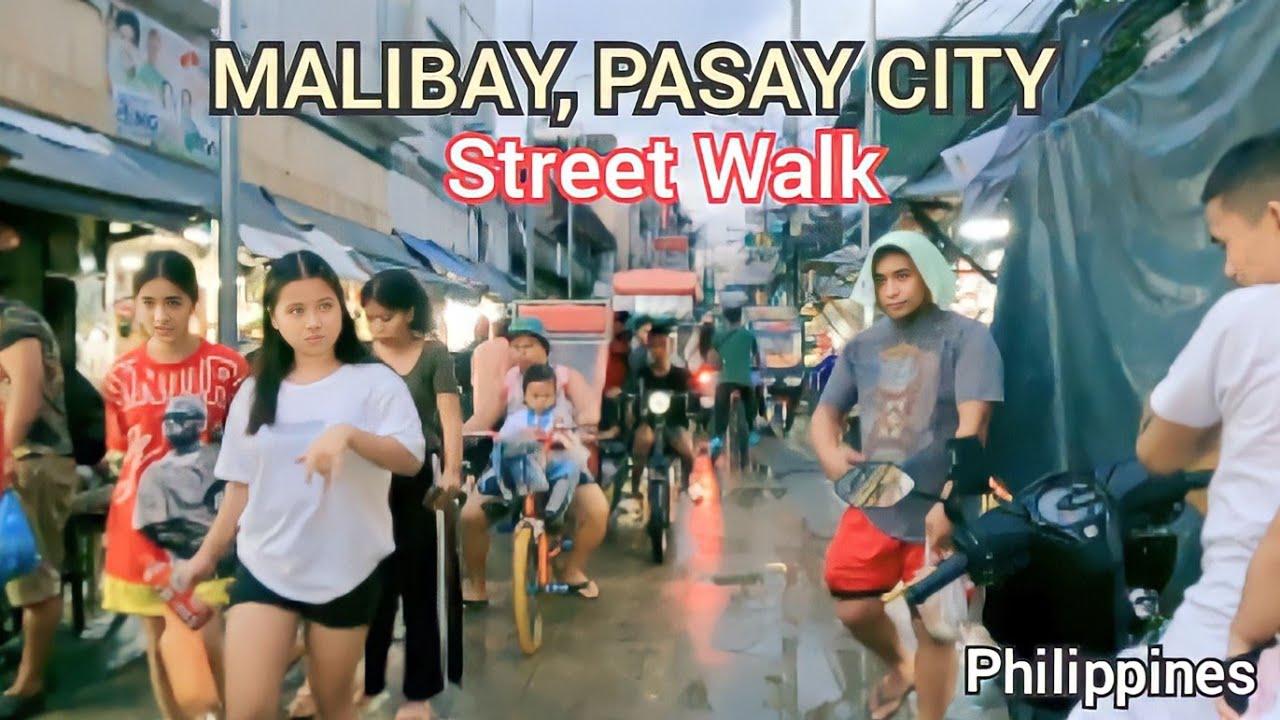 Wandering Streets in Malibay, Pasay City Philippines -4K Walking Tour