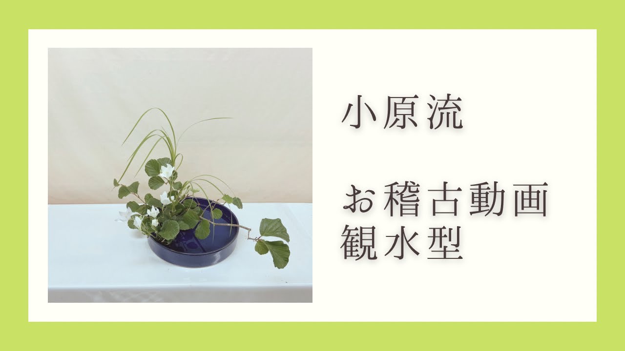 【お稽古動画】盛花・観水型