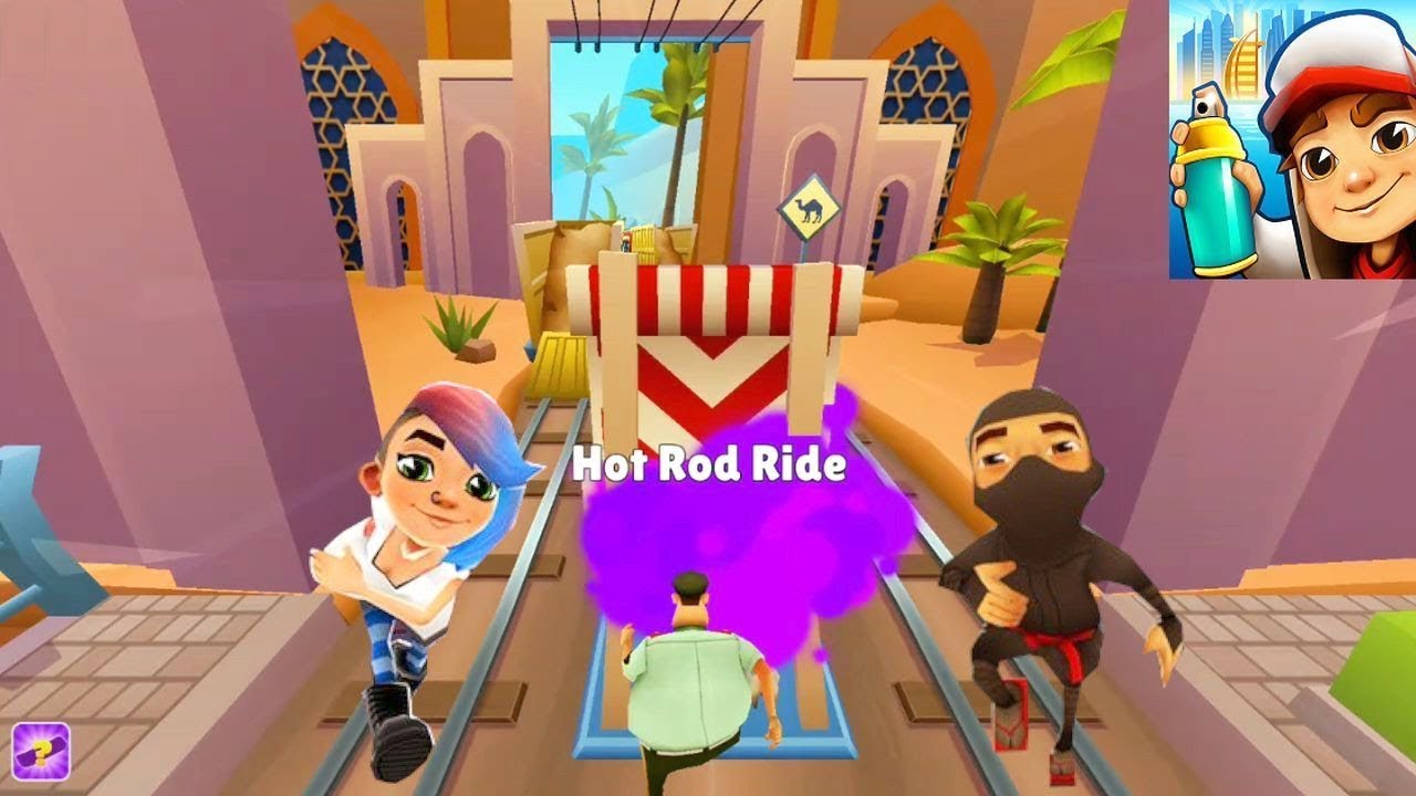 SUBWAY SURFERS DUBAI : LUCY and NINJA!