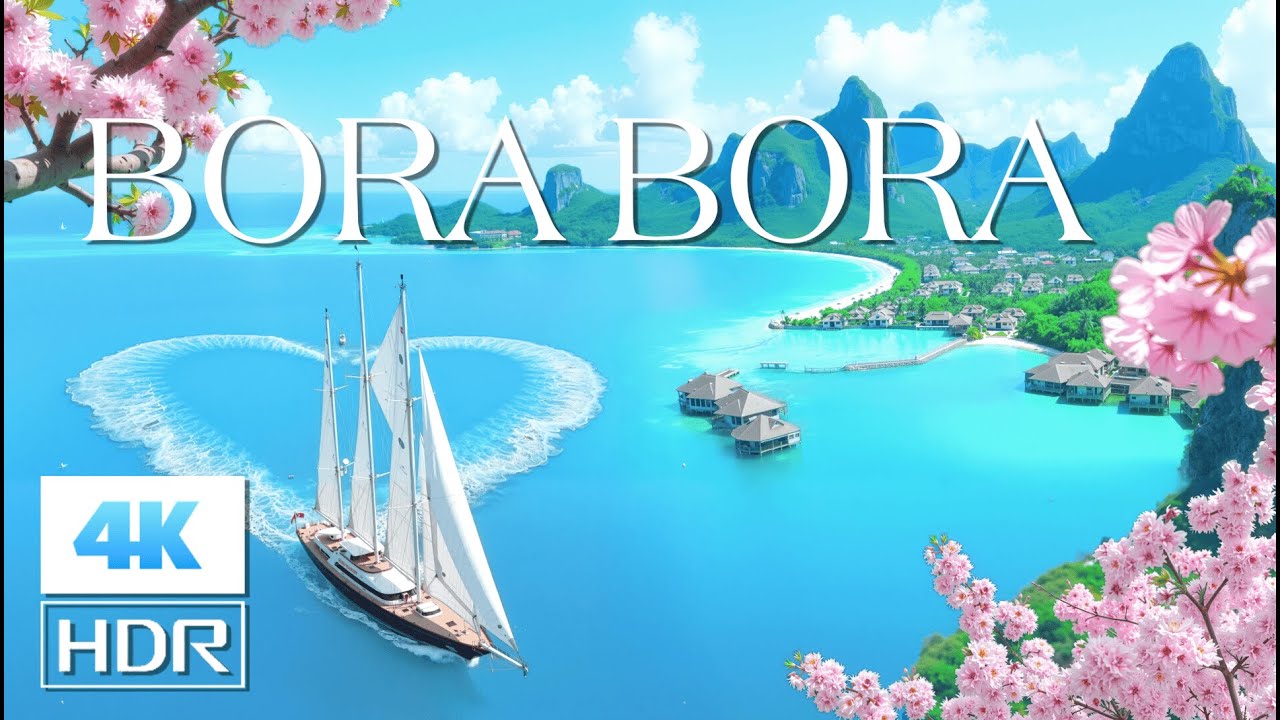 BORA BORA LUXURY CINEMATIC 4K | Turquoise Lagoons, Island Paradise & Deep House 2026