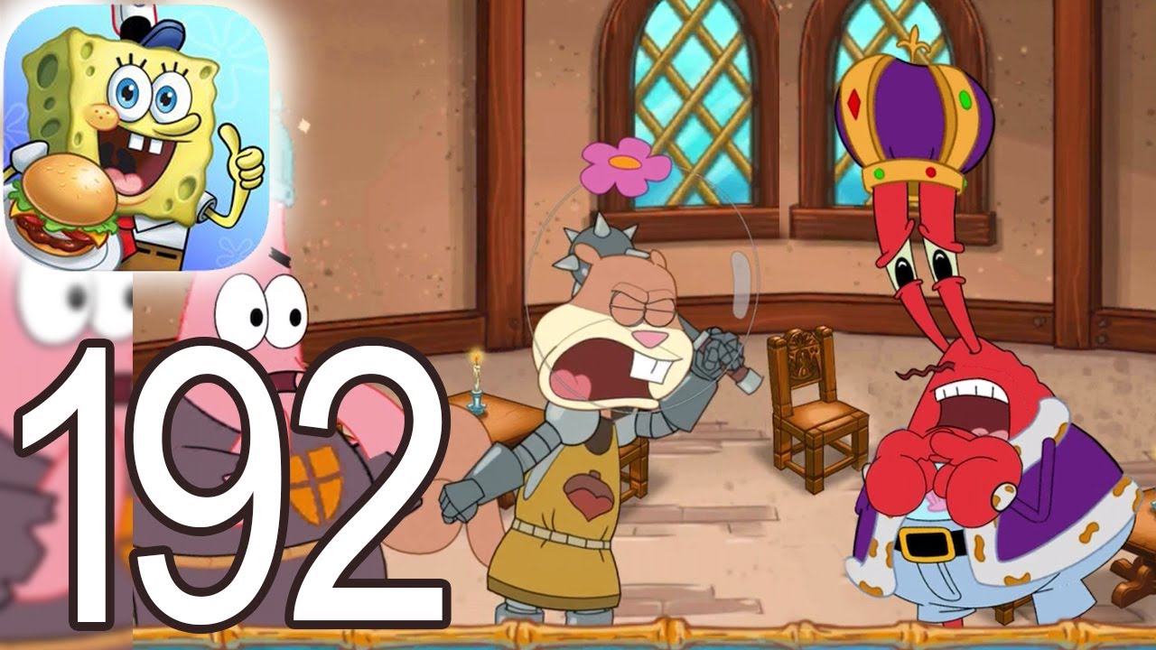 SpongeBob Krusty Cook Off - King Neptune's Vomitorium Level 1 - 10 Gameplay Video 192 (iOS Android)