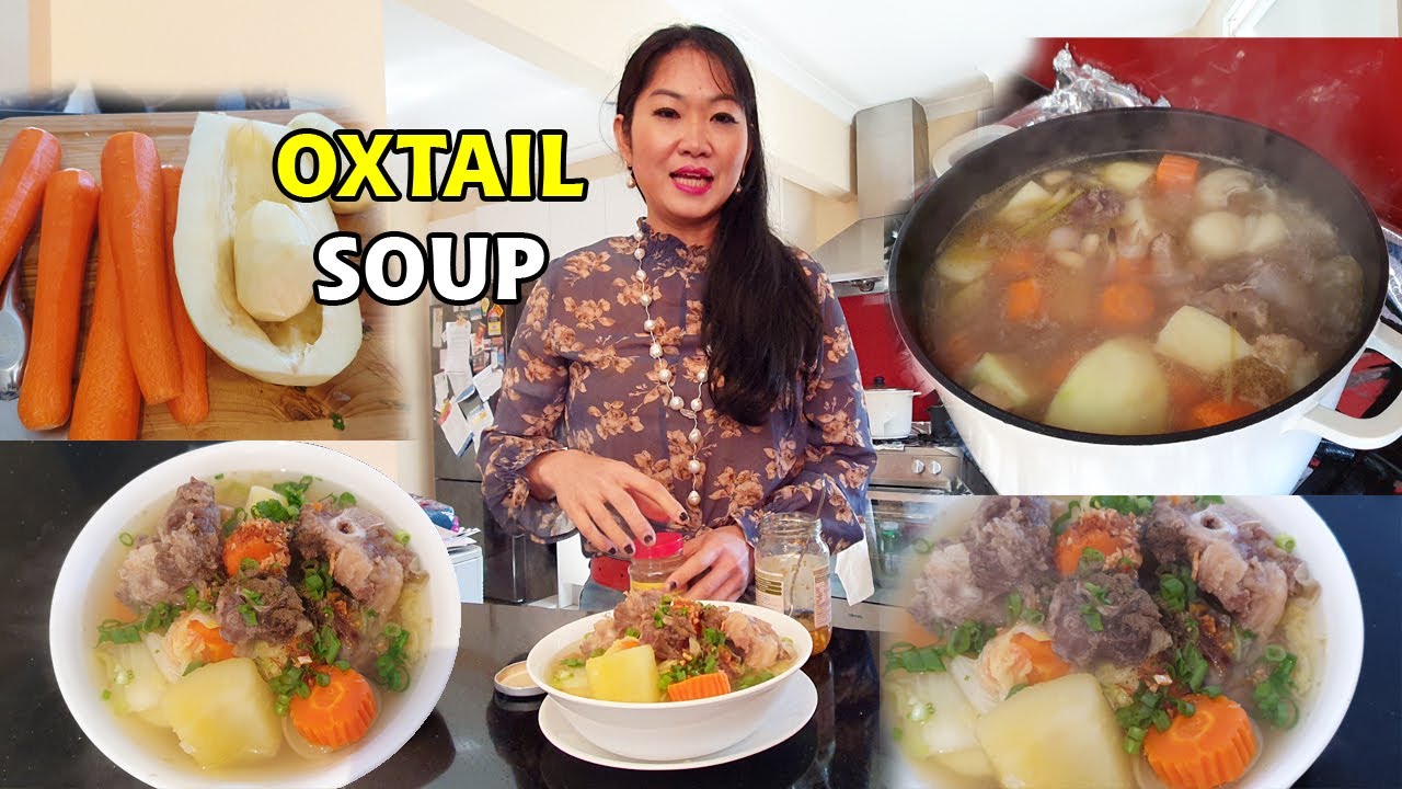 HOW TO MAKE OXTAIL SOUP, KHMER RECIPE, CAMBODIAN FOOD