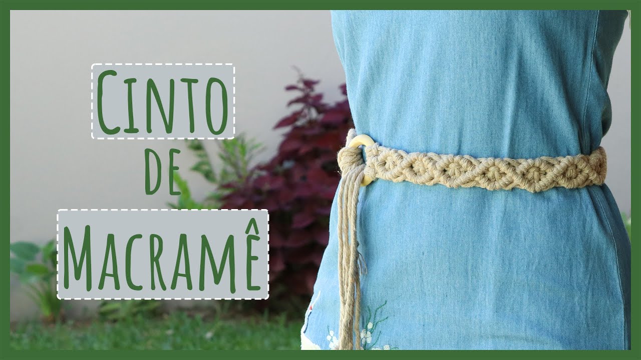 👖 Cinto de Macramê – 🧶 Faça Você Mesmo com Passo a Passo!