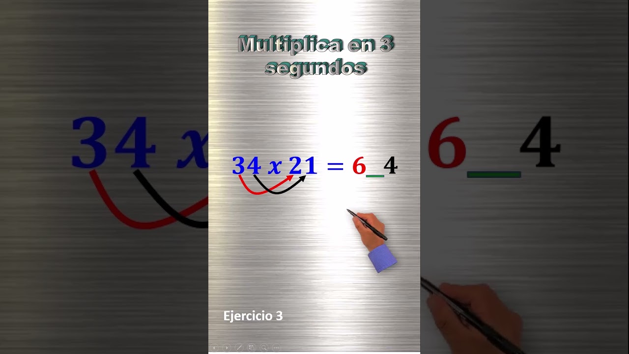 🤗 C&oacute;mo MULTIPLICAR en 3 SEGUNDOS (de forma MENTAL) | TRUCOS MATEM&Aacute;TICOS | Ejercicio 3 #profeguille