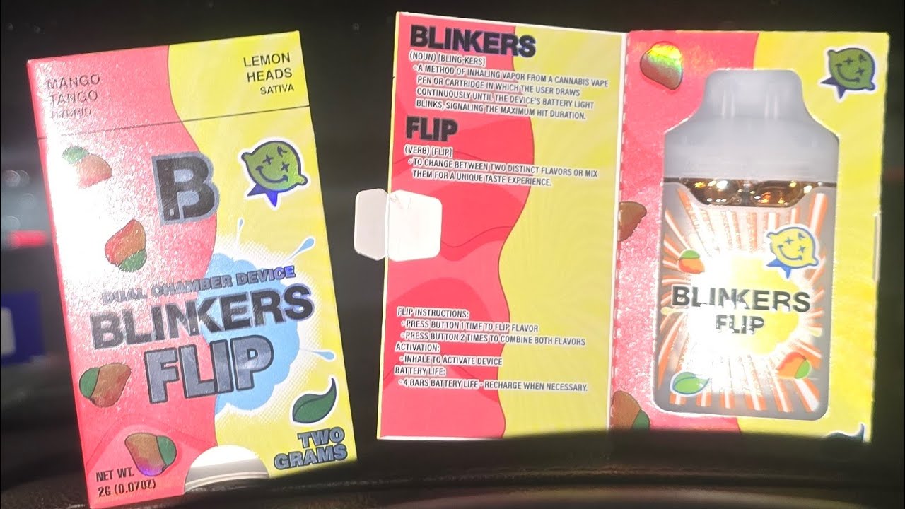 Одноразовые очки BLINKERS FLIP с двумя вкусами