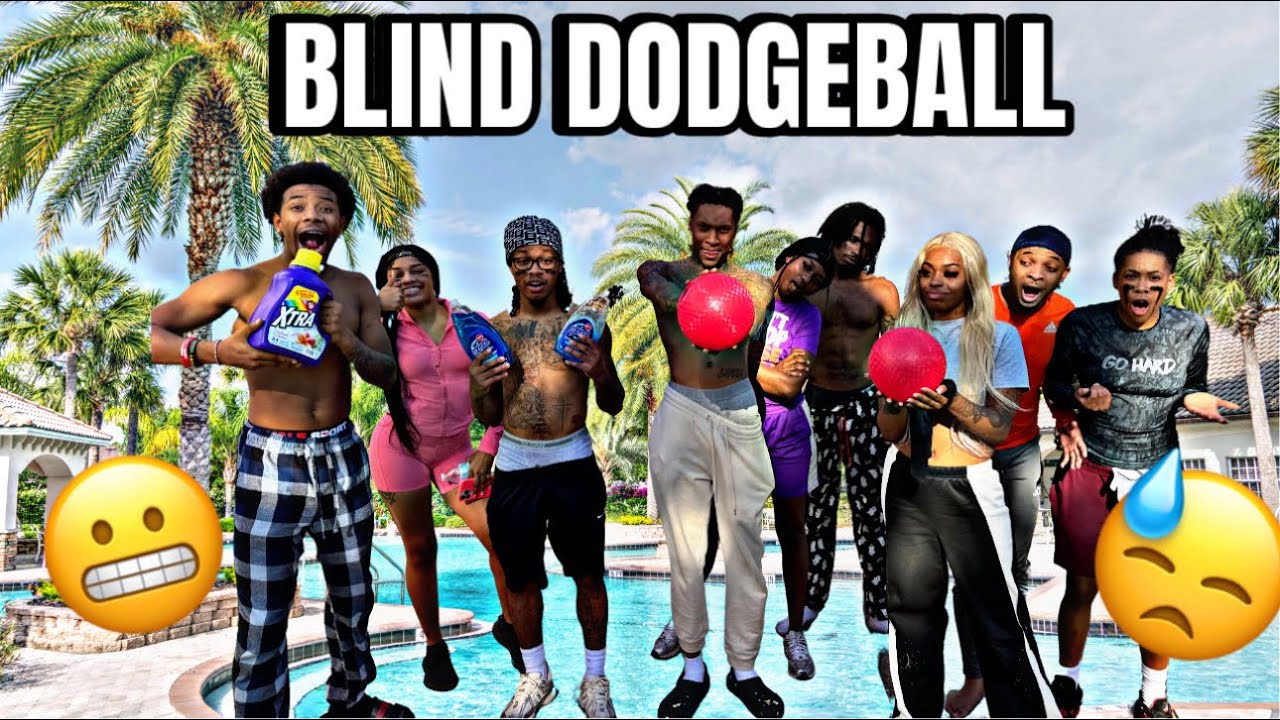THE COMPACT HOUSE PLAY BLIND DODGEBALL😠🫵🏽😓 (EPIC FAIL)