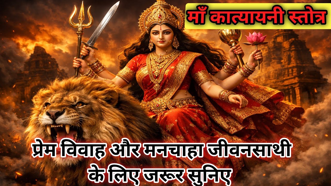 ✨कात्यायनी स्तोत्र|विवाह बाधा दूर करने का चमत्कारी स्तोत्र| होगी#KatyayaniStotram#bhakti#bhajan 