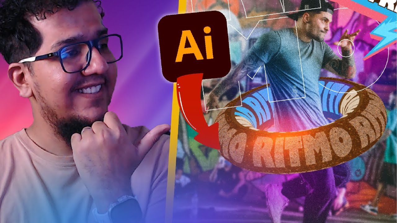 🚀 Efecto 3D TEXTO ENVOLVENTE | Tutorial ILLUSTRATOR