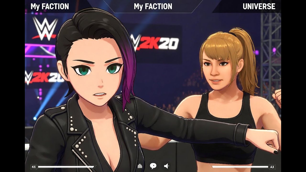 Rockstar Amy  vs lo Shirai WWE 2K20 my career universe mode part 21 🕹️🎮🕹️🎮👍👍👍👍🤣😂😮🤯