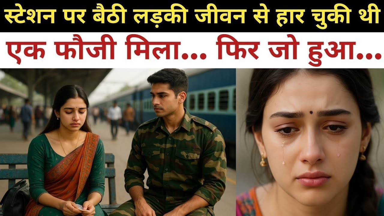 स्टेशन पर रो रही लड़की को मिला एक फौजी… फिर जो हुआ सब हैरान रह गए!