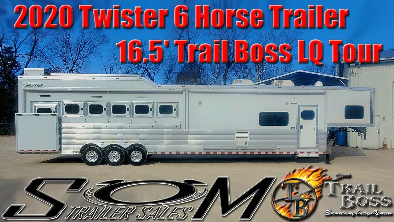 2020 Twister 6 Horse Trailer Tour | Custom 16.5' Trail Boss LQ, Side, 9' Ceiling, XL Hay Pod! 🐎🐎🐎🐎🐎🐎