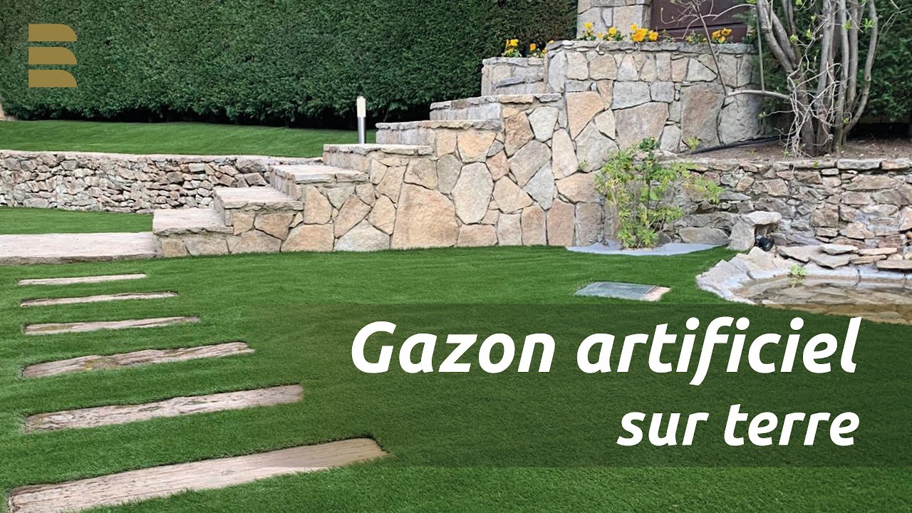 Installation eurocesped | Gazon artificiel sur terre