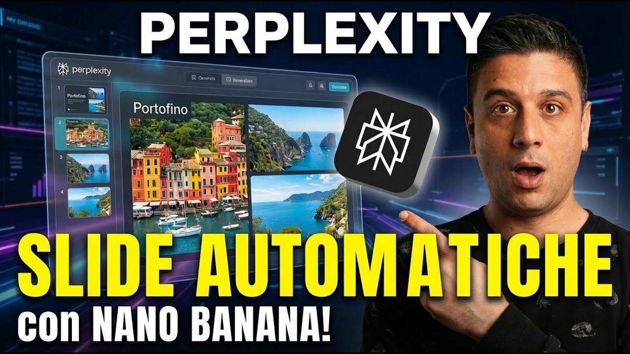 PERPLEXITY AI CREA SLIDE Con IMMAGINI AUTOMATICHE (NANO BANANA)