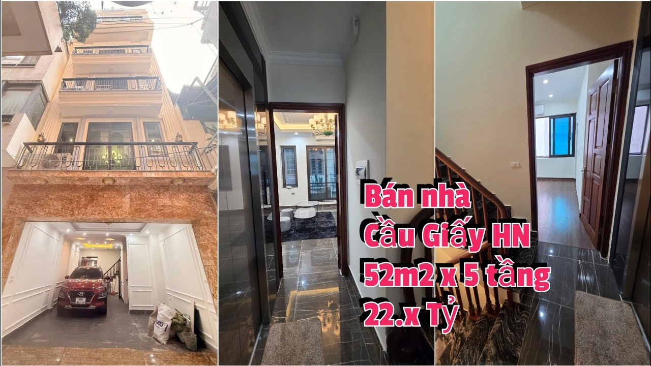 Bán nhà Cầu Giấy Hà Nội 52m2 x 5 tầng thang máy | Nhà đẹp Tiên Khôi 0976.750.362