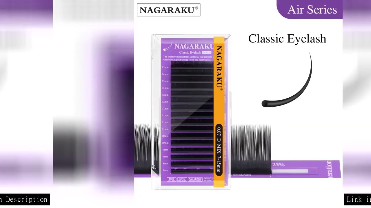 NAGARAKU Air Series Classic Individual Eyelash Extension 5th Generation Exculsive Material Nature So