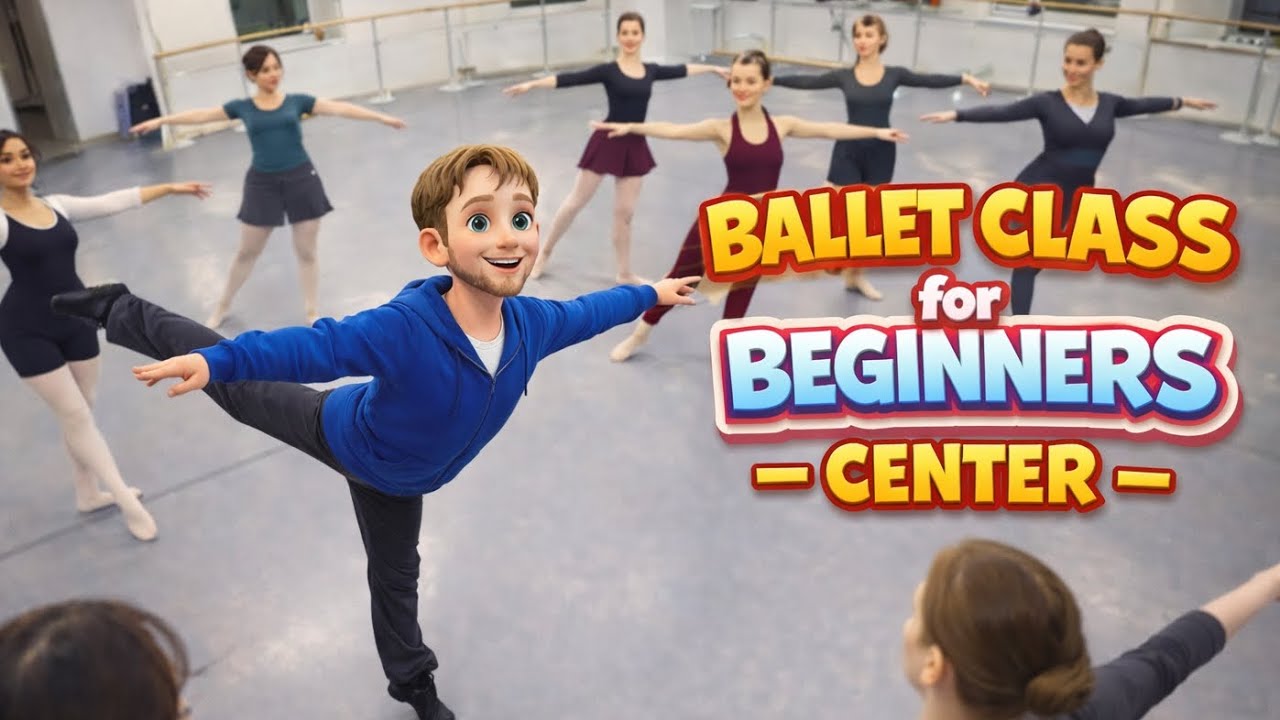Ballet class for beginners - center
