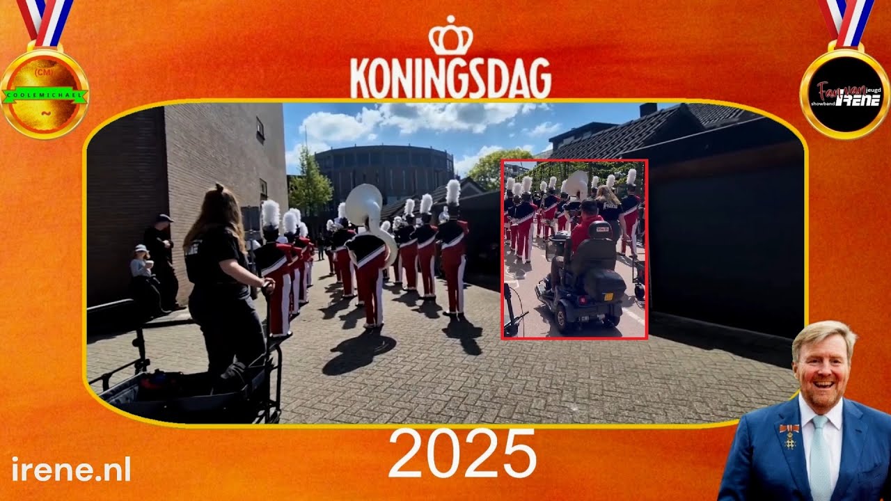 C͓̽O͓̽O͓̽L͓̽E͓̽ M͓̽I͓̽C͓̽H͓̽A͓̽E͓̽L͓̽ en koningsdag jeugdshowband Irene ede