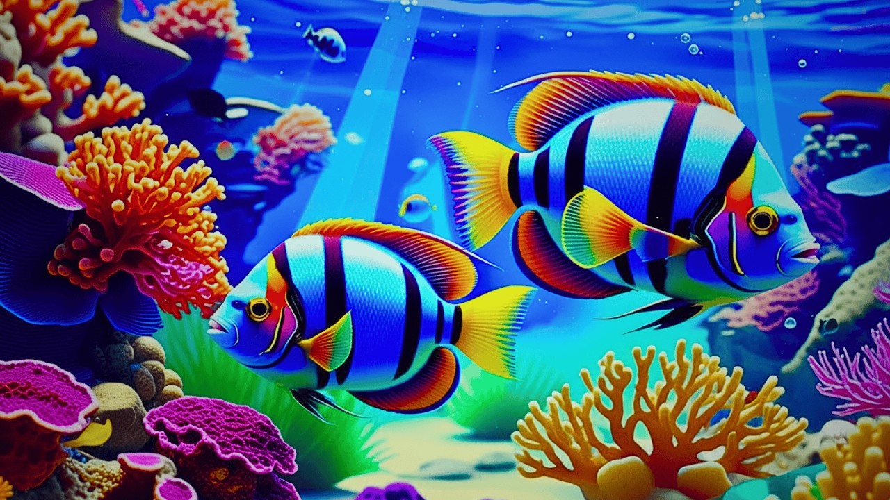 The Best 4K Aquarium 🐠 Dive Into The Mesmerizing Underwater Realm, Sea Jellyfish, Coral Reefs