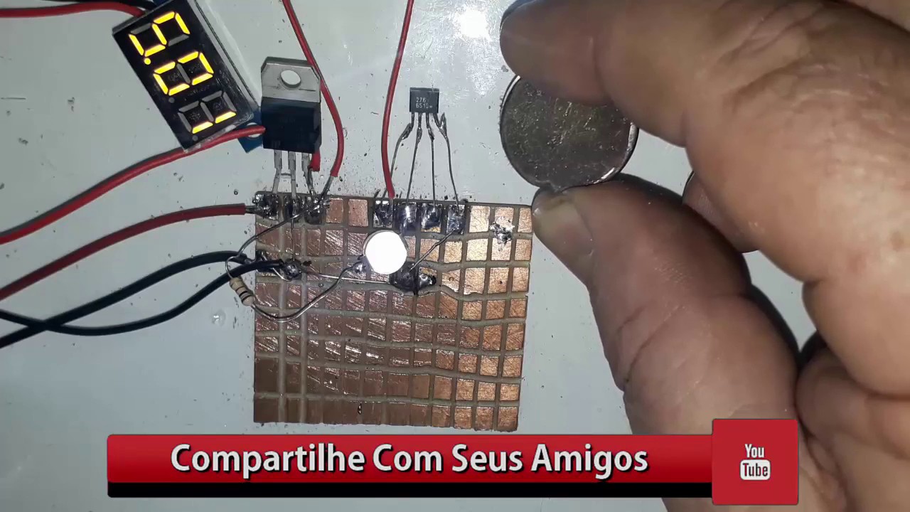 Sinalizador de Porta Aberta ou Fechada Com Sensor Hall HA-276