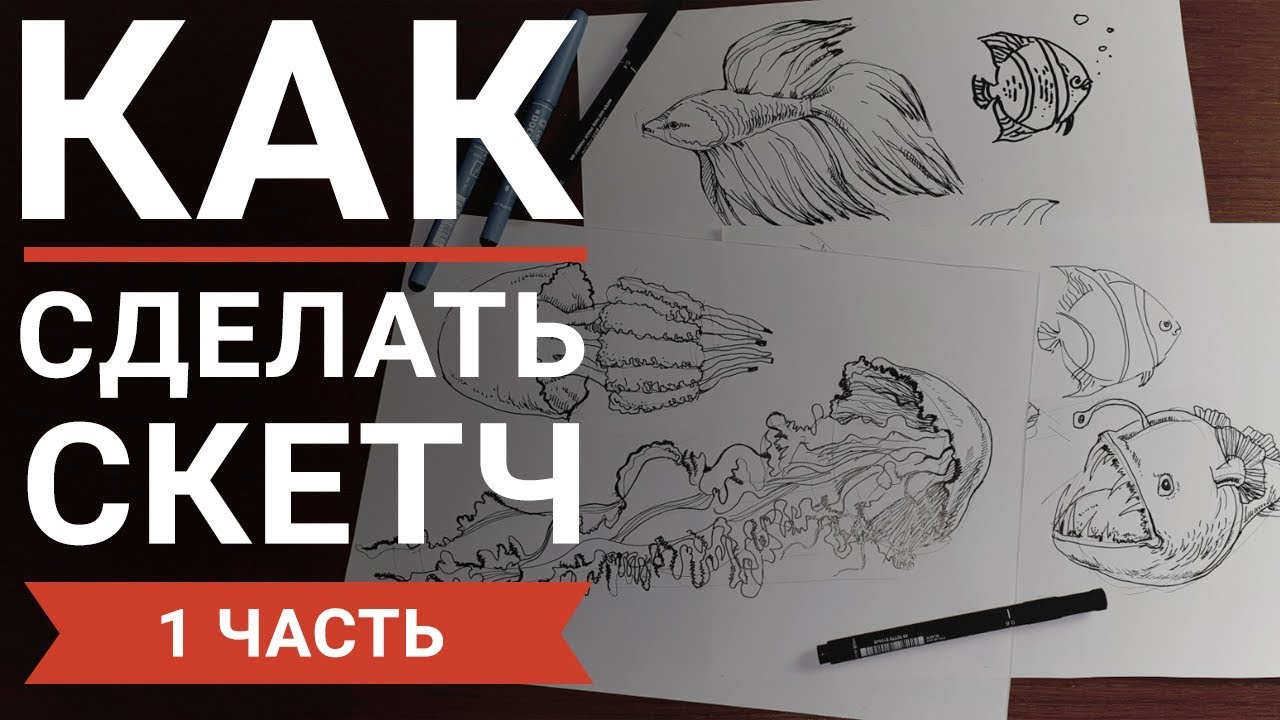 Как научиться делать скетчи (1 часть)