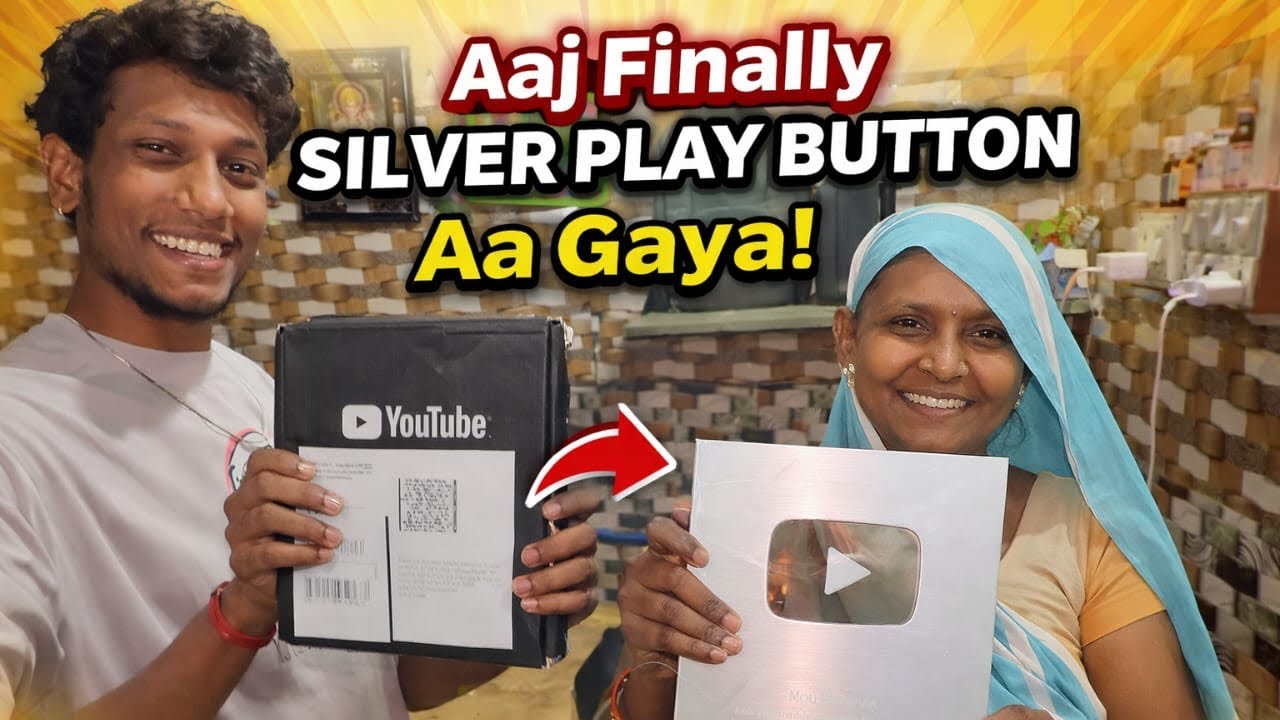 Silver Play Button Aa Gya Mera ❤️🙏