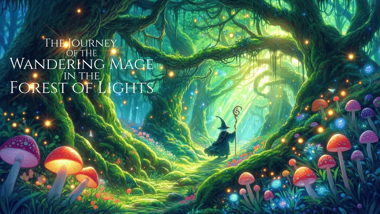 The Wandering Mage’s Journey through the Forest of Lights | Medieval Fantasy Music