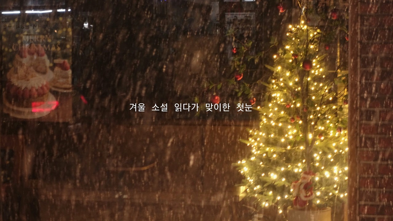 vlog 카페에서 겨울 소설, 조용히 다이어리 쓰기