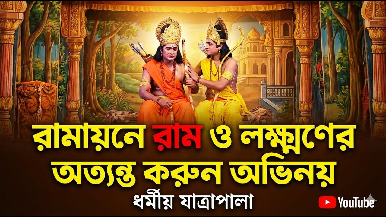 রামায়নে রাম ও লক্ষ্মণের অত্যন্ত করুন  অভিনয়।  Jatra pala।ধর্মীয় যাত্রা পালা।Romantic song।