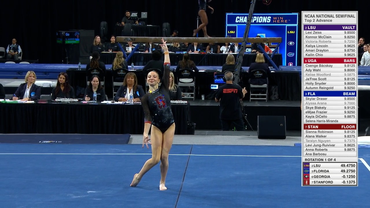 2026 NCAA Women's Gymnastics Semifinal Team Feed - Georgia & Stanford