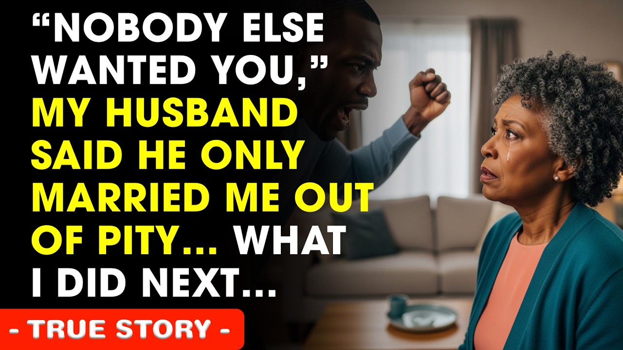 “Nobody Else Wanted You,” My Husband Said He Only Married Me Out Of Pity… What I Did Next…