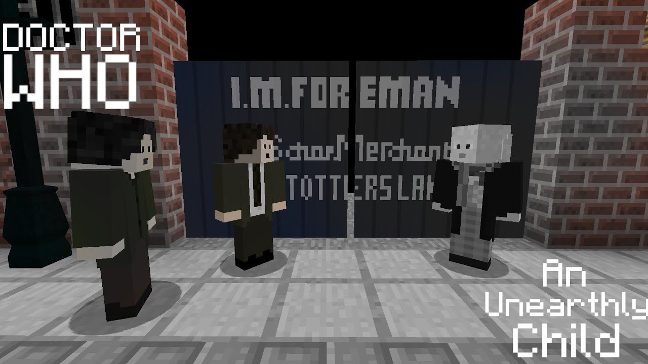 An Unearthly Child The First Doctor Enters The TARDIS Recreation (Minecraft)