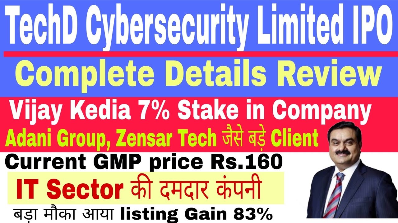 TechD Cybersecurity Limited Ipo | Detailed Overview| Adani Group client list