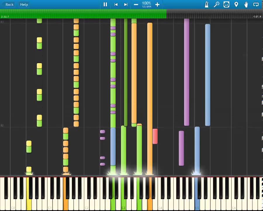 Madonna - Hung up  Piano [Hard Song on Synthesia]